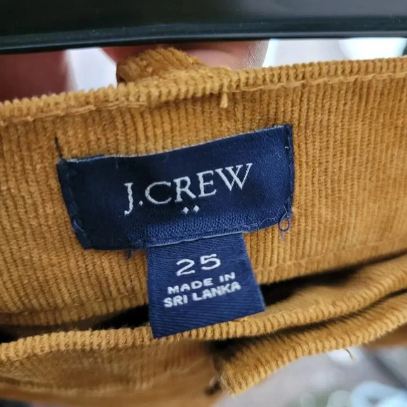 J.CREW Womens Corduroy Straight Pant Size 25 Brown Cotton Mid Rise 5-Pockets - Picture 3 of 9